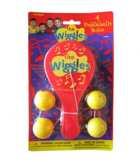 Wiggles Paddle Balls (4ct)
