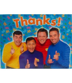 Wiggles Thank You Notes w/ Env. (8ct)
