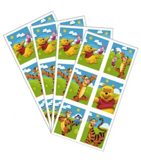 Winnie The Pooh and Friends Stickers (4 sheets)