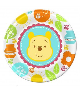 Winnie the Pooh 'Little Hunny' Baby Shower Small Paper Plates (8ct)