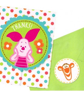 Winnie the Pooh 'Little Hunny' Baby Shower Thank You Note Set w/ Envelopes (8ct)