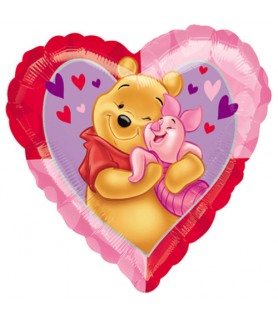 Winnie the Pooh Heart Shaped Mylar Balloon (1ct)