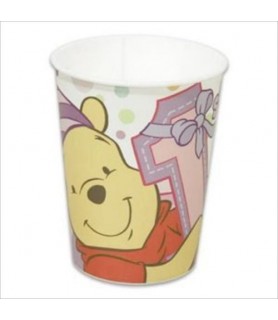Winnie the Pooh Girl's 1st Birthday Reusable Keepsake Cups (2ct)