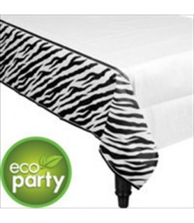 Zebra Stripes Animal Print Paper Table Cover (1ct)