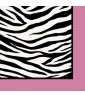 Zebra Stripes 'Pink and Black' Small Napkins (16ct)
