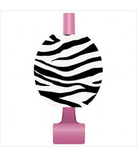 Zebra Stripes 'Pink and Black' Blowouts / Favors (8ct)