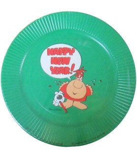 Ziggy 'Happy New Year' Vintage 1978 Small Paper Plates (8ct)