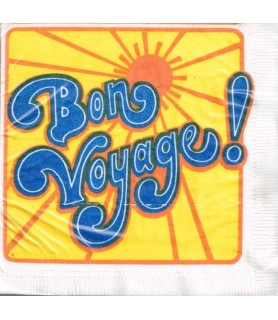 Summer 'Bon Voyage' Small Napkins (16ct)