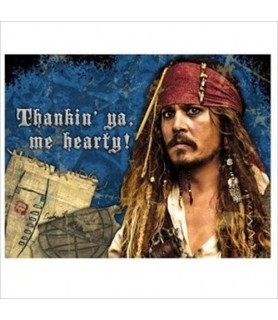 Pirates of the Caribbean 'On Stranger Tides' Thank You Notes (8ct)