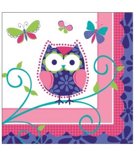 Patchwork Owl Small Napkins (16ct)