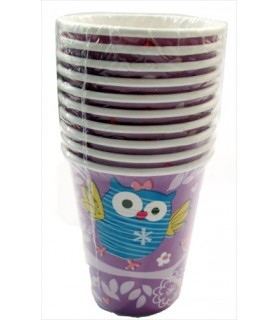 Party Owl 9oz Paper Cups (10ct)