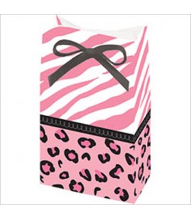Sweet Safari Girl Paper Favor Bags w/ Ribbons (12ct)