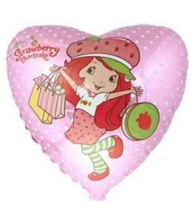 Strawberry Shortcake 'Shopping Spree' Heart Shaped Foil Mylar Balloon (1ct)
