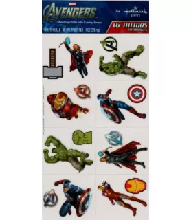 Avengers Temporary Tattoos (1 sheet)