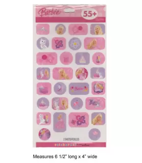 Barbie 'Perennial Princess' Stickers (2 sheets)