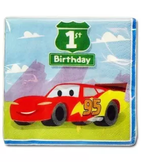 Cars 1st Birthday Small Napkins (16ct)