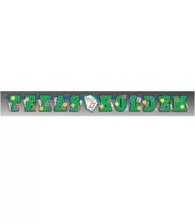 Casino Night Texas Hold'em Letter Banner (1ct)