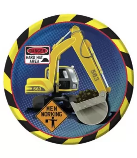 Construction Trucks Small Paper Plates (10ct)