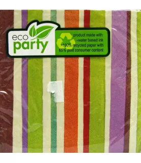 Crafty Stripe Small Napkins (16ct)
