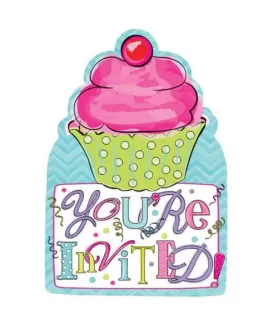 Happy Birthday 'Sweet Party' Invitation Set w/ Envelopes (20ct)