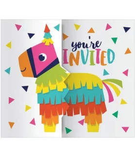 Fiesta Fun Invitations w/ Envelopes (8ct)