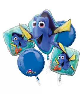 Finding Dory Foil Mylar Balloon Bouquet (5pc)