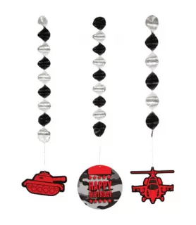 Military Camouflage 'Operation Camo' Hanging Cutout Decorations (3ct)