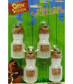 Open Season Bubbles and Wands / Favors (4ct)