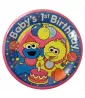 Sesame Street 1st Birthday Small Paper Plates (8ct) Sesame Street 1st Birthday Small Paper Plates (8ct)