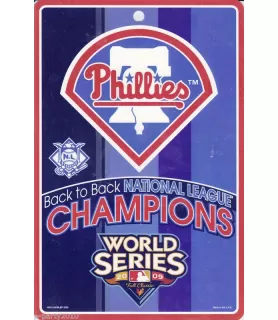 MLB Philadelphia Phillies National League Champions Sign (1ct)