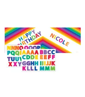 Rainbow Stripes Giant Customizable Banner Kit (1ct)