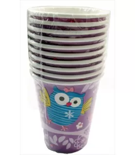 Party Owl 9oz Paper Cups (10ct)