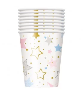 Baby Shower Gender Reveal 'Twinkle Twinkle' 9oz Paper Cups (8ct)