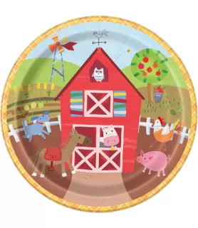 Farm Party Large Paper Plates (8ct)