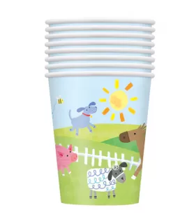 Farm Party 9oz Paper Cups (8ct)