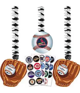 MLB Baseball Customizable Hanging Cutout Decorations (3ct)