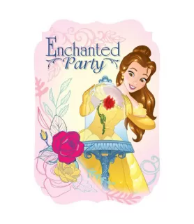 Beauty and the Beast 'Dream Big' Invitation Set w/ Envelopes (8ct)