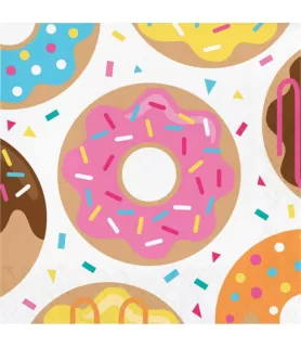 Happy Birthday 'Donut Time' Lunch Napkins (16ct)
