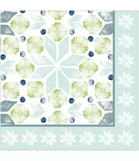 Floral 'Peacock Paisley' Lunch Napkins (18ct)