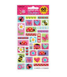 Garden Girl Stickers (2 sheets)