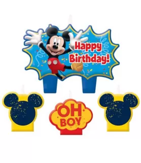 Mickey Mouse 'Fun and Friends' Mini Candle Set (4pc)