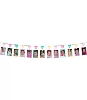 Minnie Mouse 1st Birthday 'Fun to Be One' Photo Holder Garland (12ft)