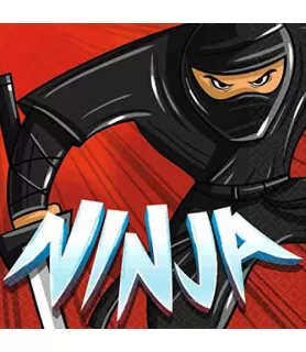 Happy Birthday 'Ninja' Small Napkins (16ct)