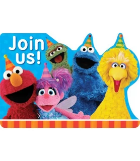 Sesame Street 'Stars' Invitation Set w/ Envelopes (8ct)