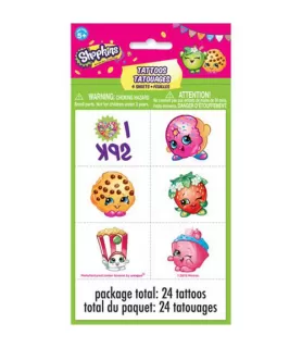 Shopkins Temporary Tattoos (4 sheets)