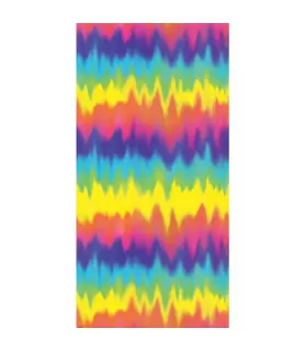 Tie-Dye 'Feeling Groovy' Plastic Room Roll (1ct)