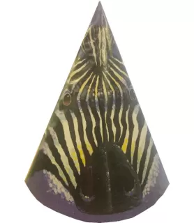 Zebra Stripes Animal Print Cone Party Hats (8ct)