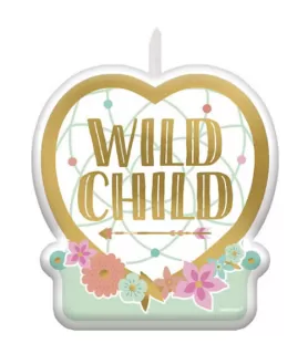 1st Birthday 'Boho Girl' Cake Candle (1ct)