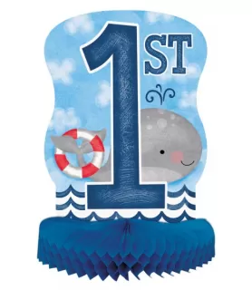 1st Birthday 'Nautical' Honeycomb Centerpiece (1ct)
