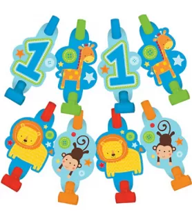 1st Birthday 'One Wild Boy' Blowouts / Favors (8ct)